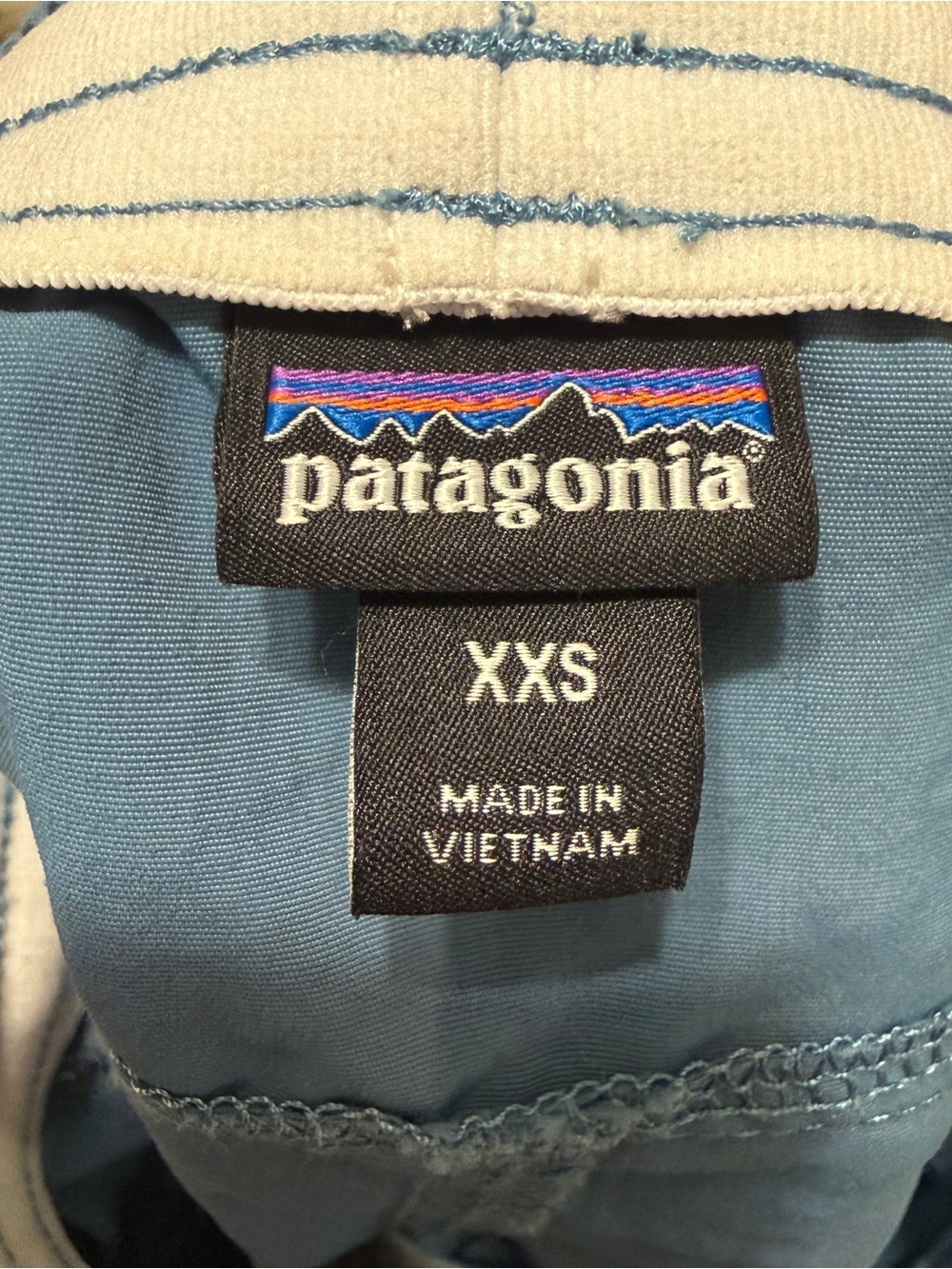 🦋 Patagonia| Women’s Baggies 5” Shorts XXS Pigeon Blue Recycled Nylon Hiking - Picture 3 of 8